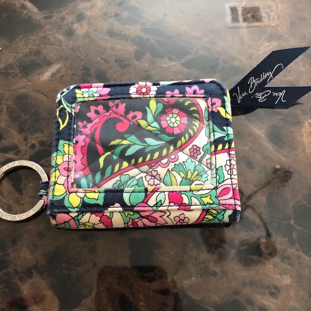 Vera Bradley ID/Card Keychain